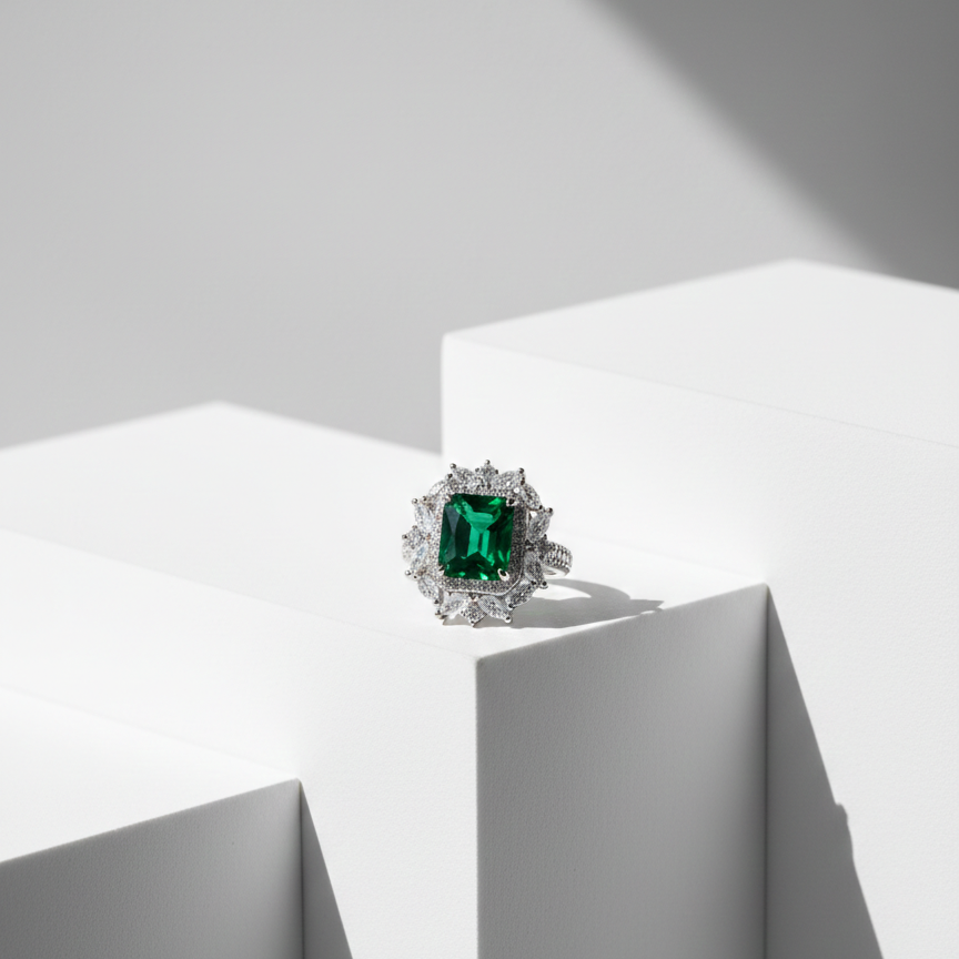 Emerald Solstice Ring