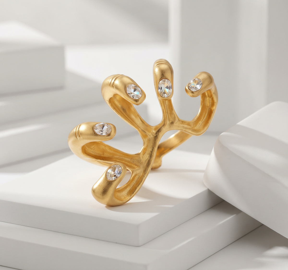 Aura Organic Multi-Finger Ring