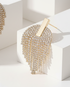 Gilded Wing Tassel Earrings