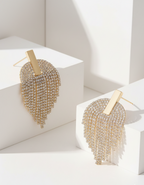 Gilded Wing Tassel Earrings