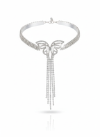 Silver Fringe Necklace