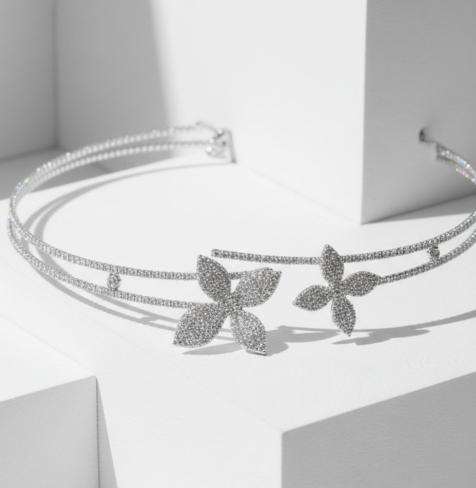The Frost Bloom Choker & Studs