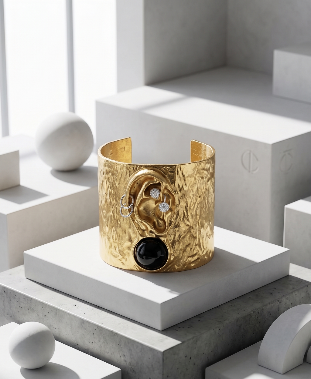 Surrealist Lobe Cuff