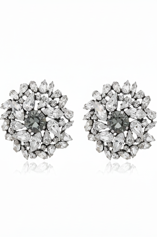 Frosted Cluster Earring