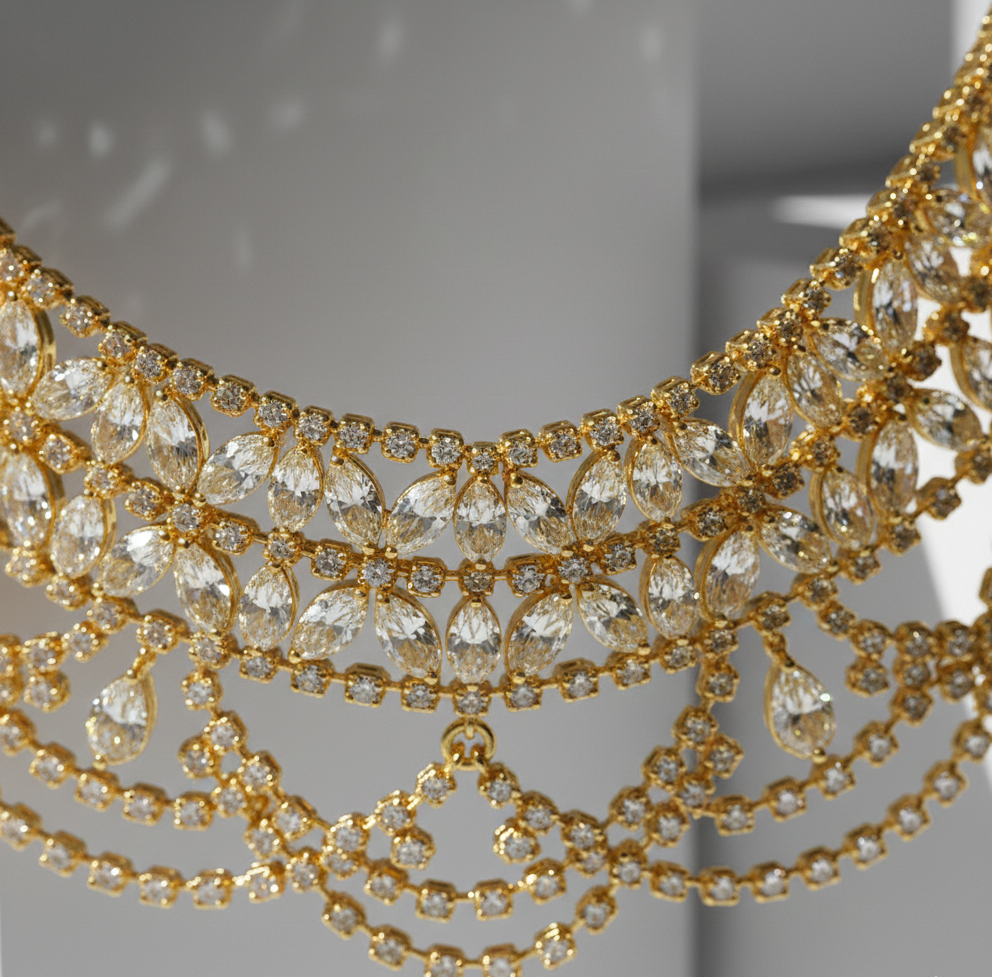 Gilded Marquise Choker