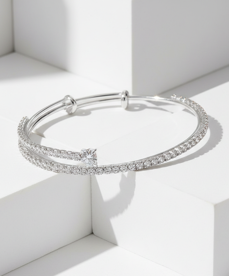 The Lumina Double-Orbit Bangle