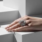 Tiered Meridian Ring