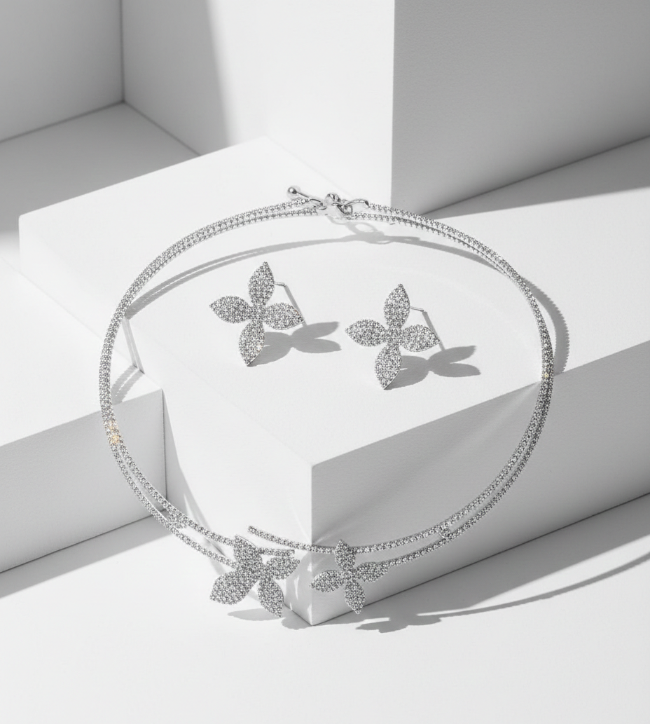 The Frost Bloom Choker & Studs