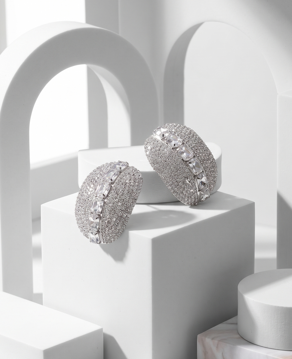 Meridian Crystal Dome Studs