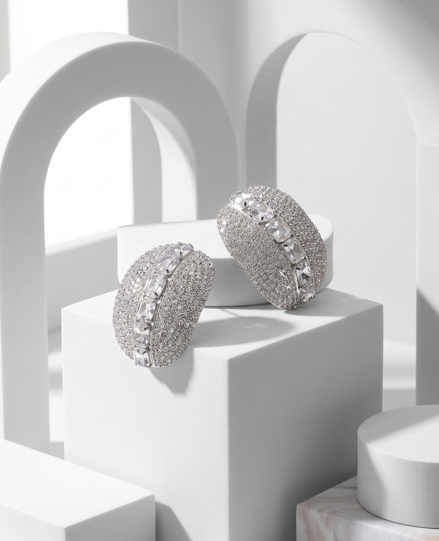 Meridian Crystal Dome Studs