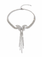 Silver Fringe Necklace