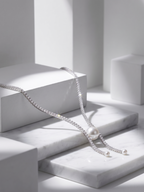 Celeste Pearl Drop Tennis