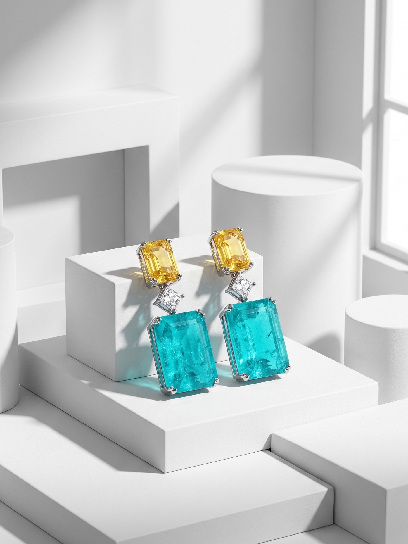Canary Flame Earrings