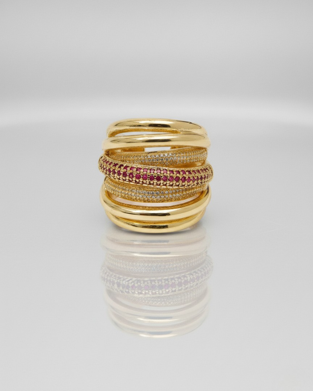 STACKED HARMONY RING