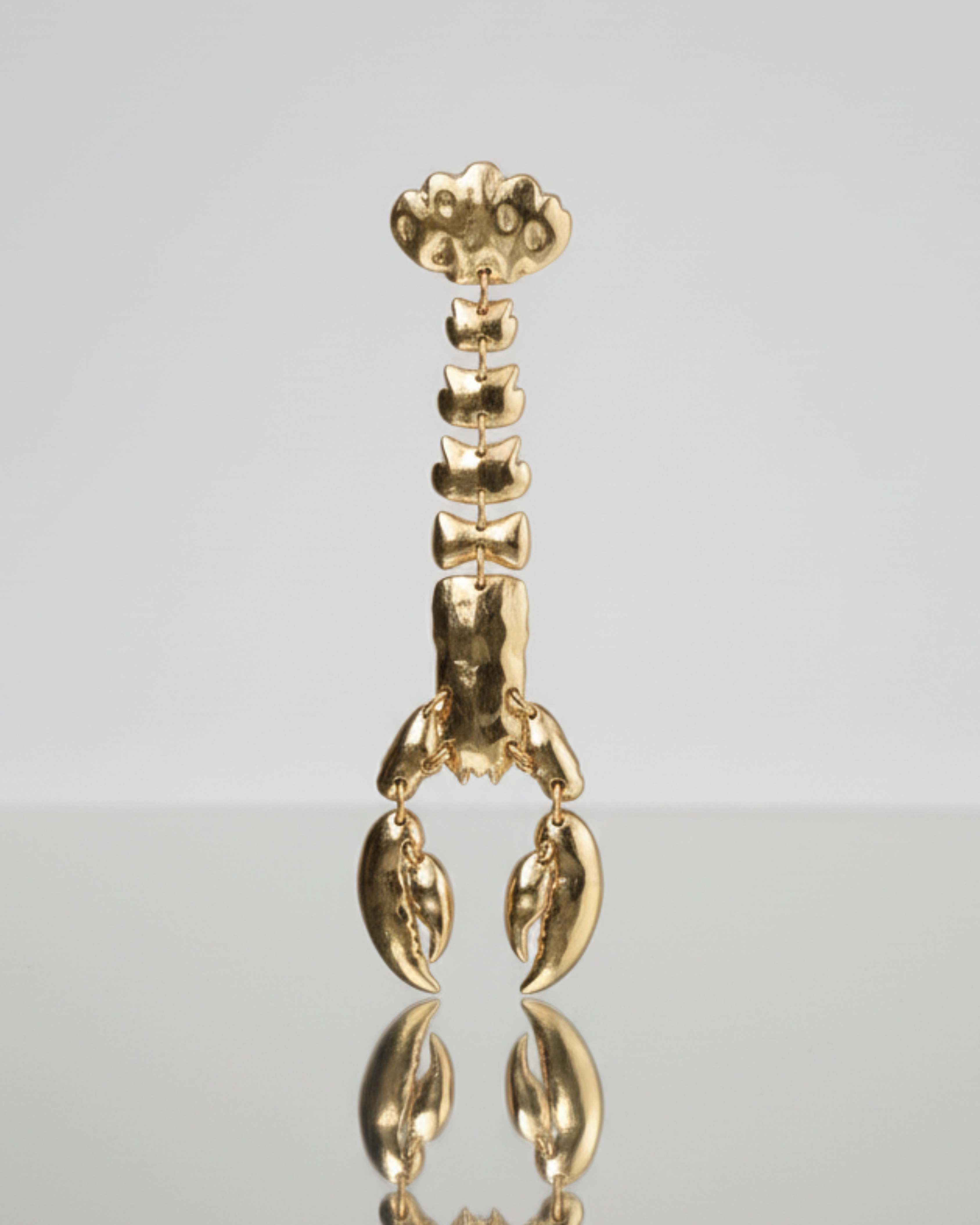 GOLDEN LOBSTER EARRINGS