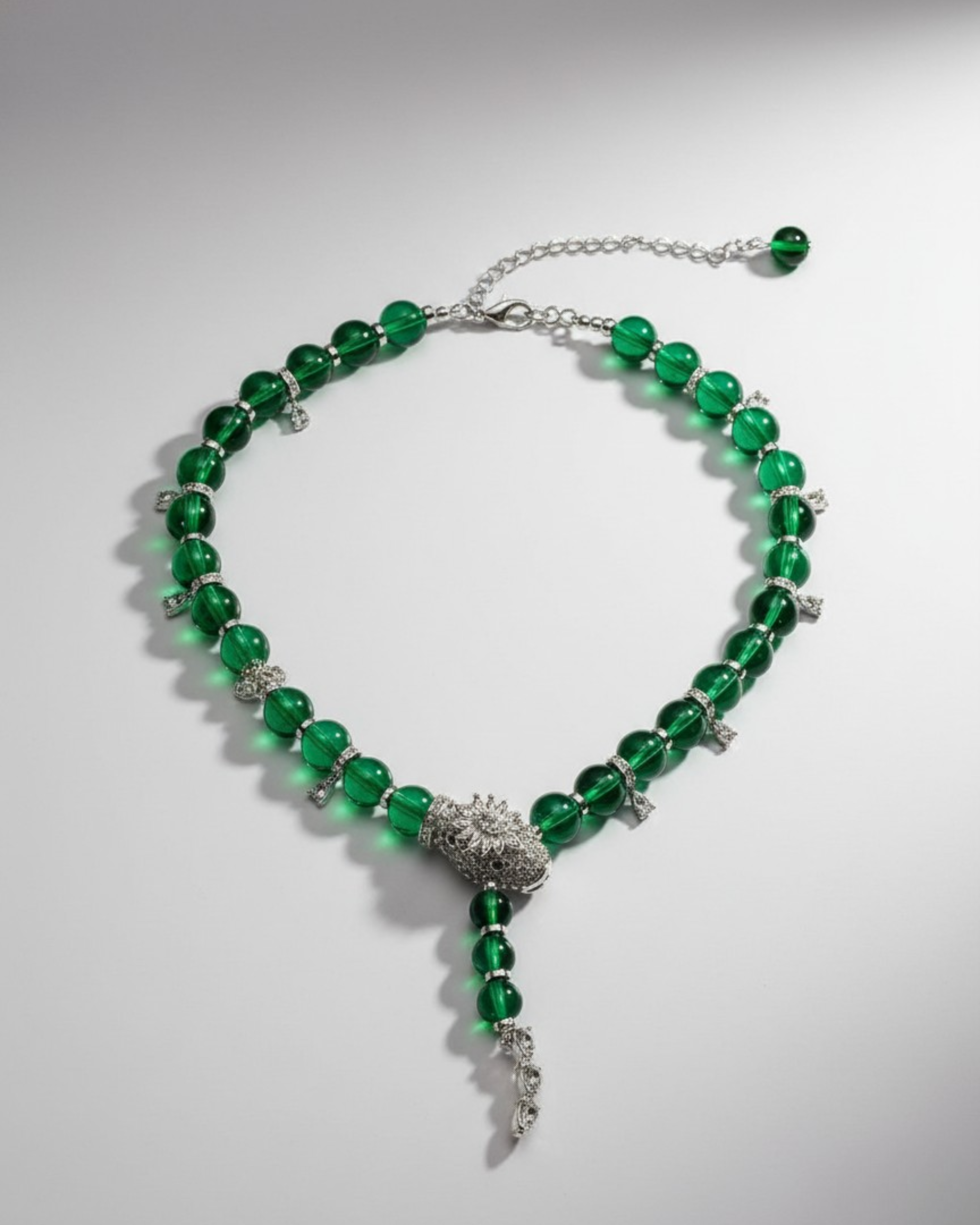 EMERALD SNAKE NECKLACE