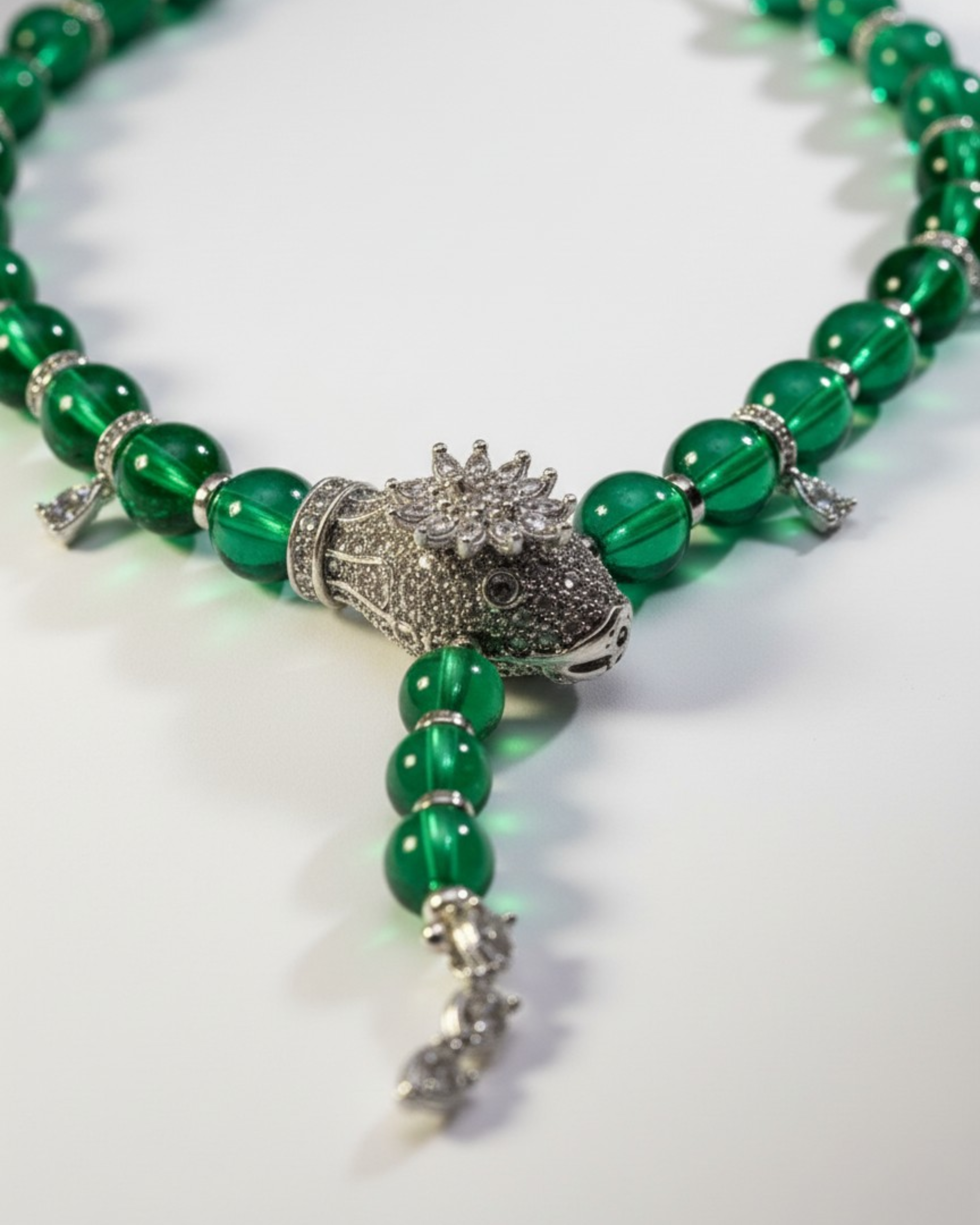 EMERALD SNAKE NECKLACE