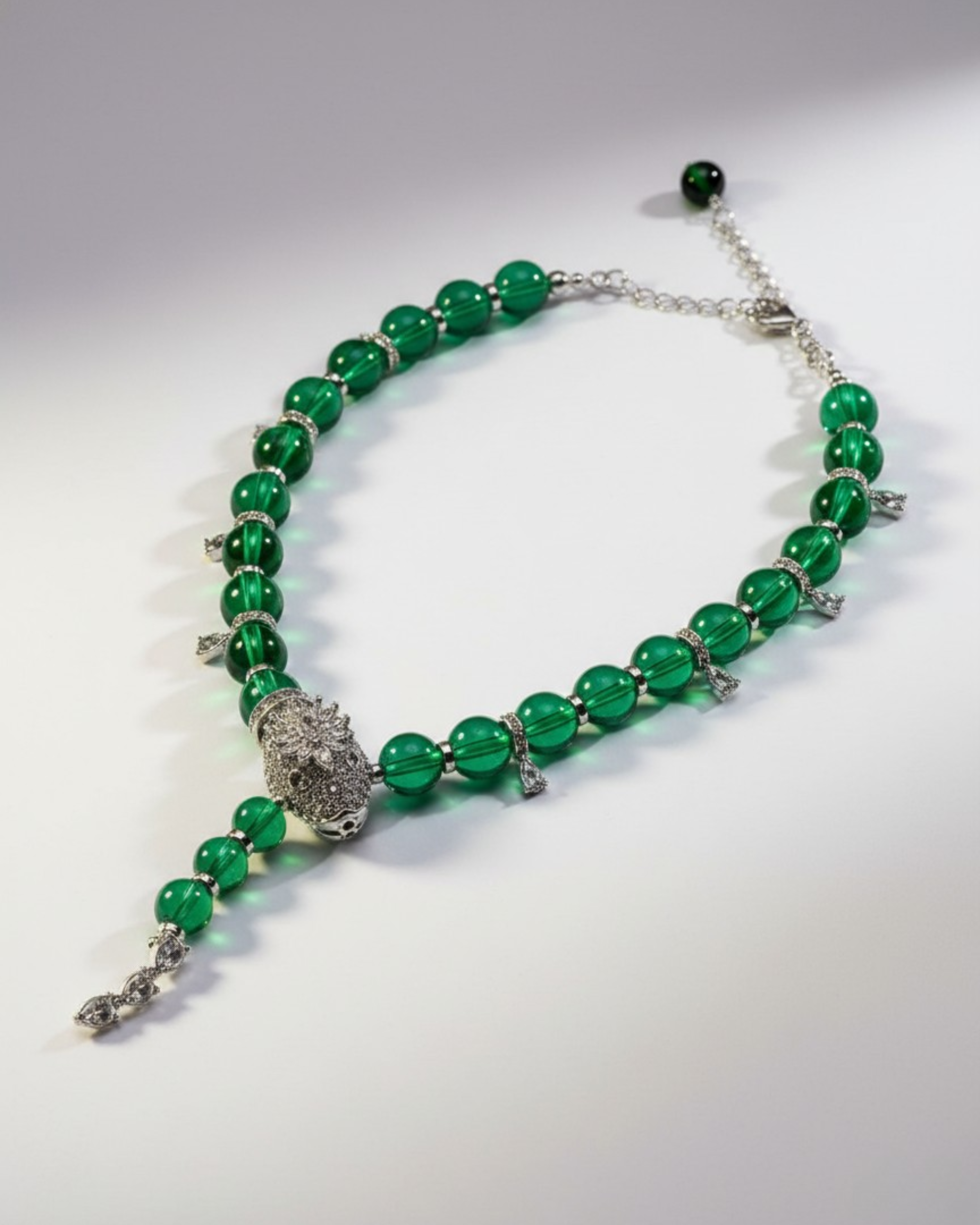 EMERALD SNAKE NECKLACE