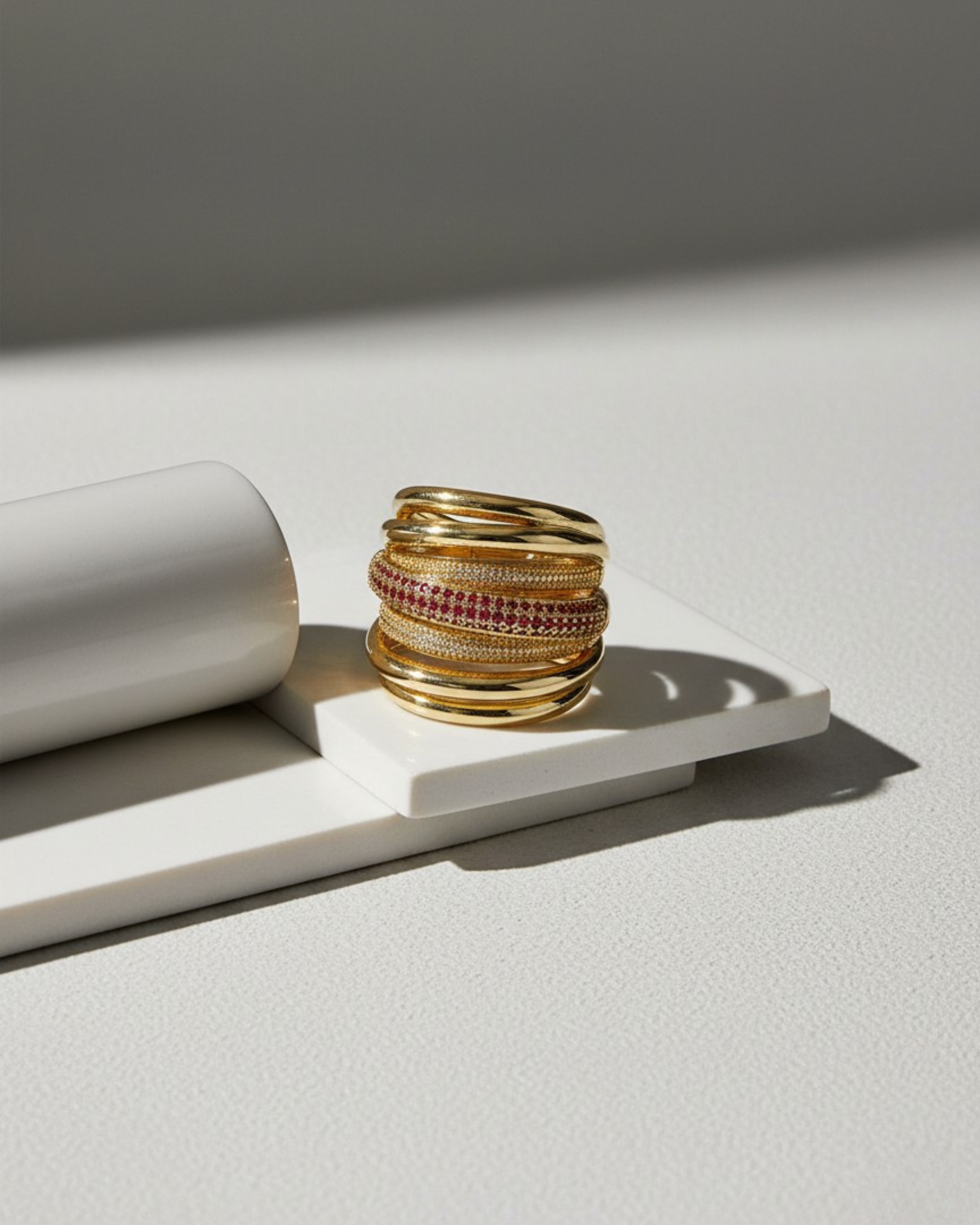 STACKED HARMONY RING