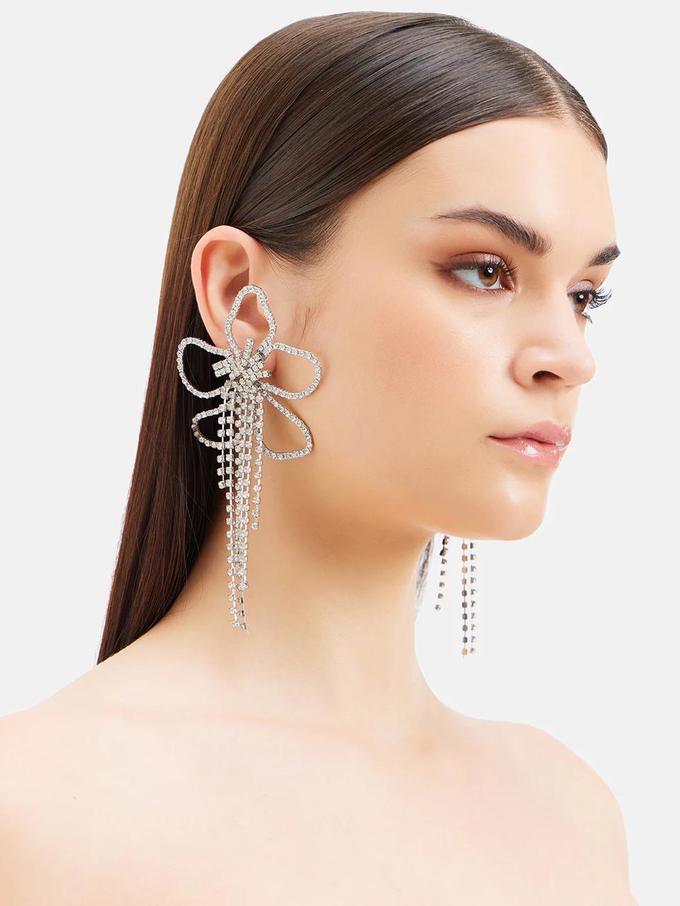 Flower Silver Earrings
