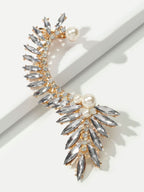 Crystal Leaf Earring