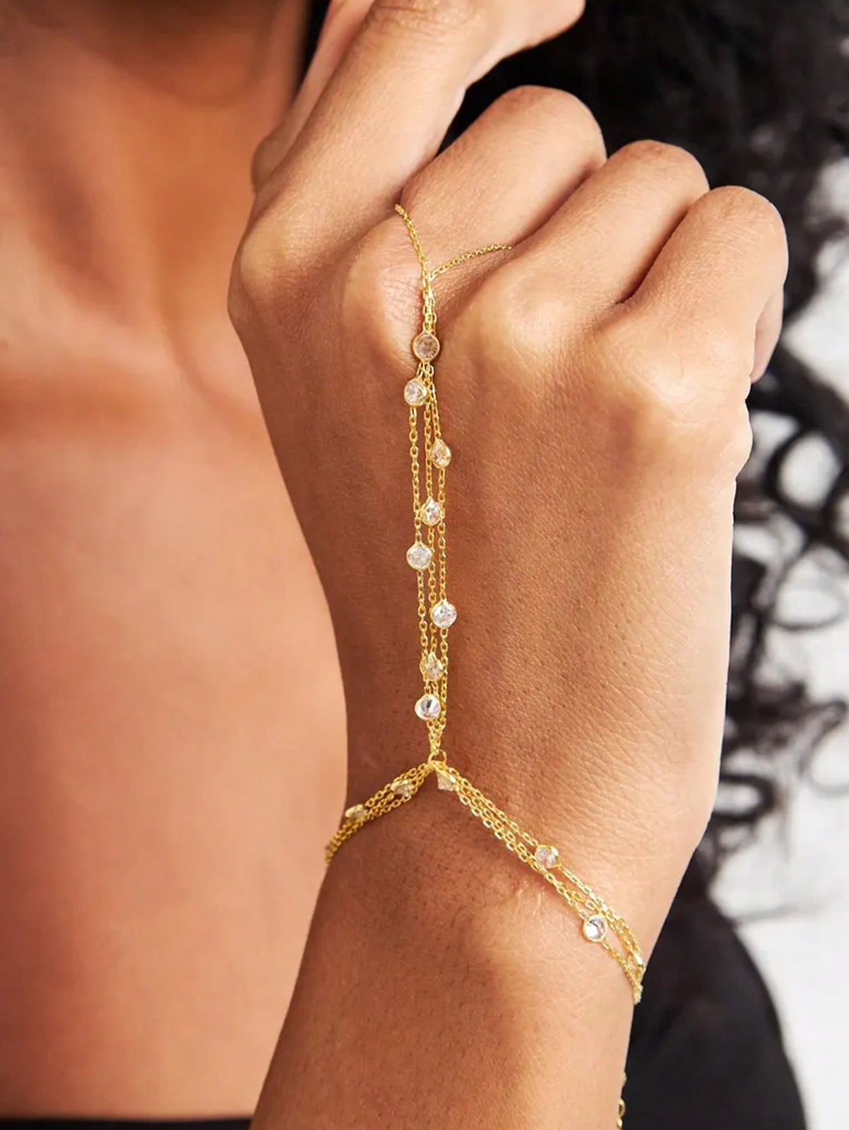 Aura Cascade Hand Chain