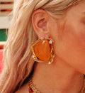 Amber Cage Earrings