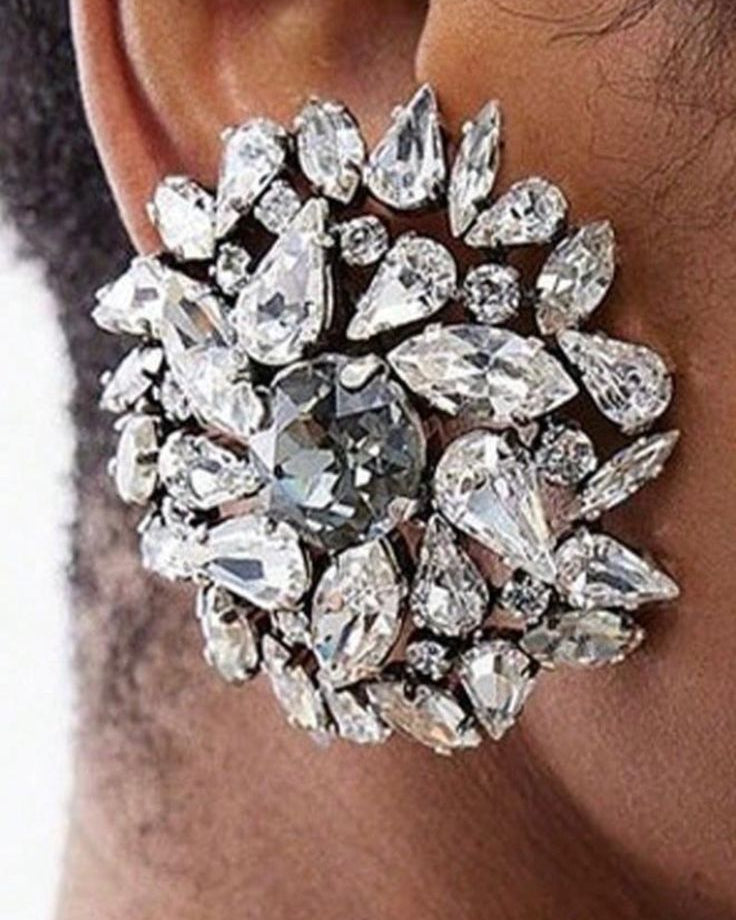 Frosted Cluster Earring