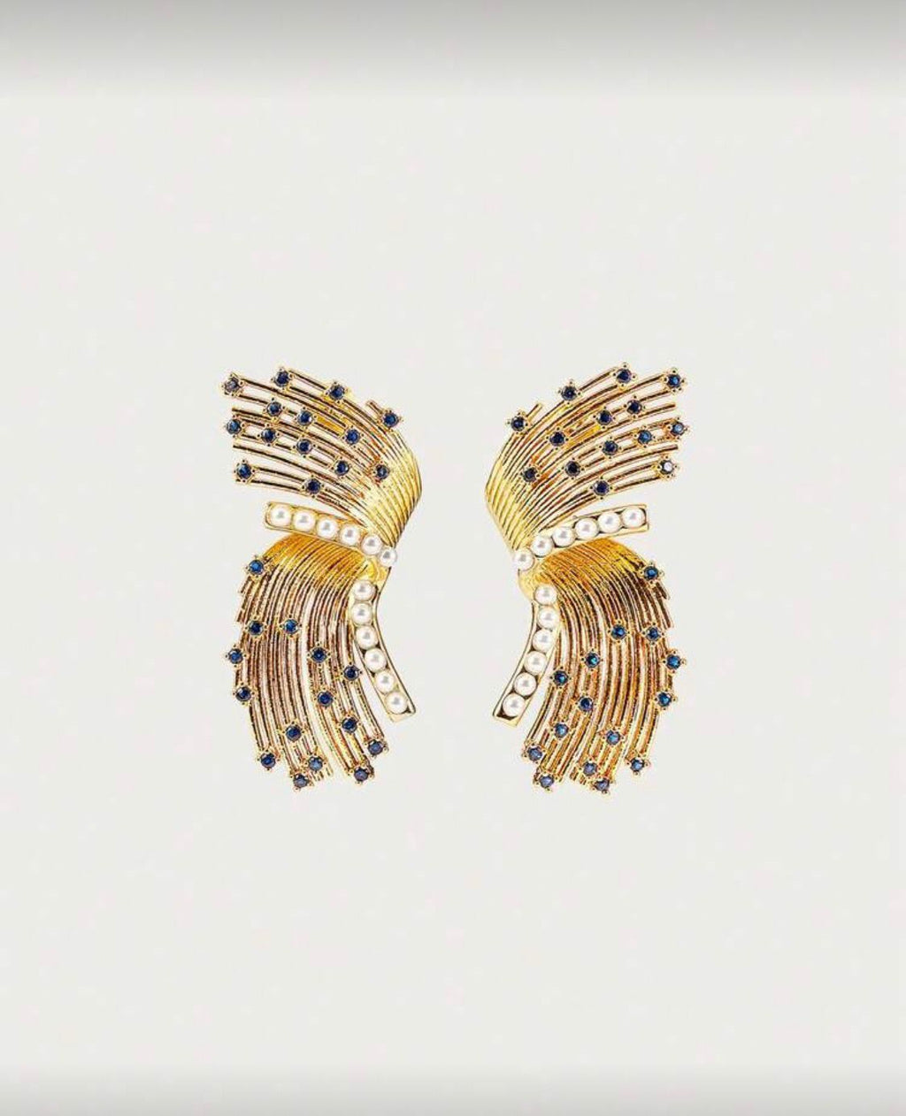 Gilded Pavé Columns