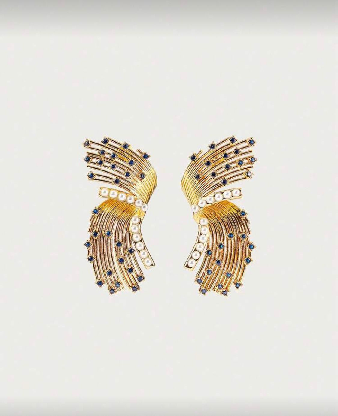 Gilded Pavé Columns