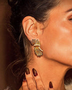 Gilded Pavé Columns