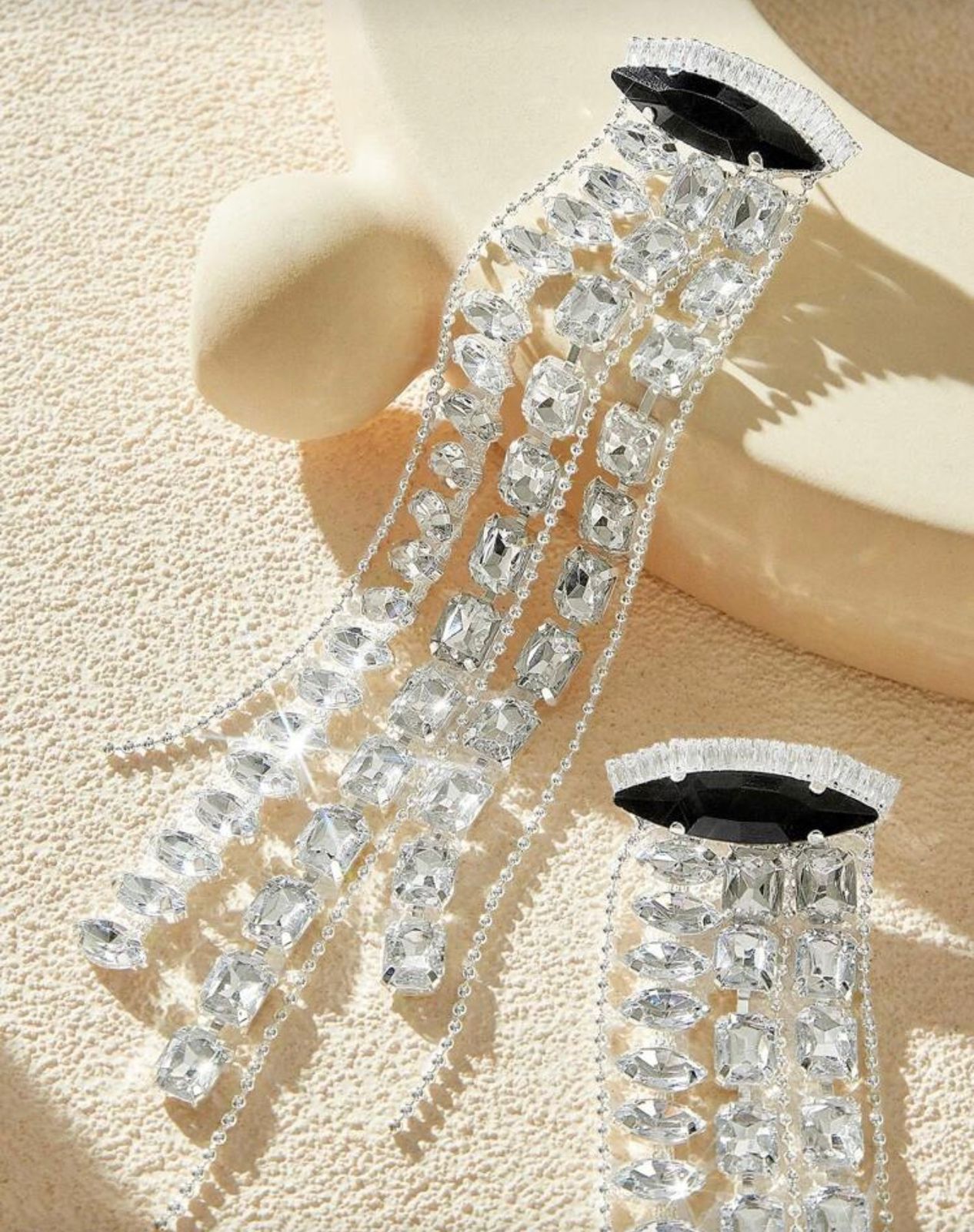 Glistening Glissade Tassel Earrings
