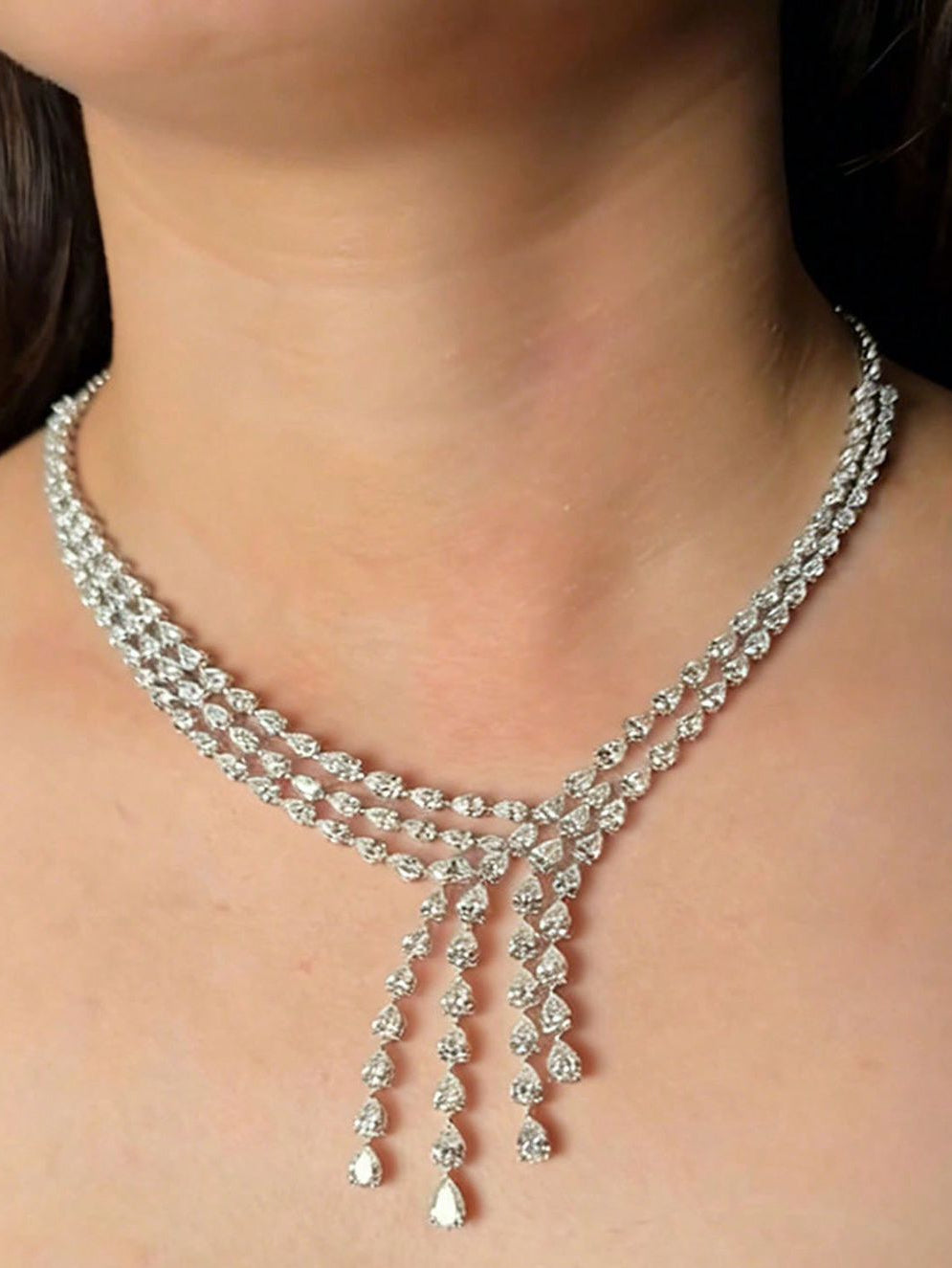 Chandelier Diamond Necklace