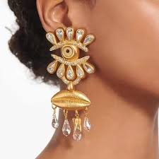 Ventage Eye Earrings